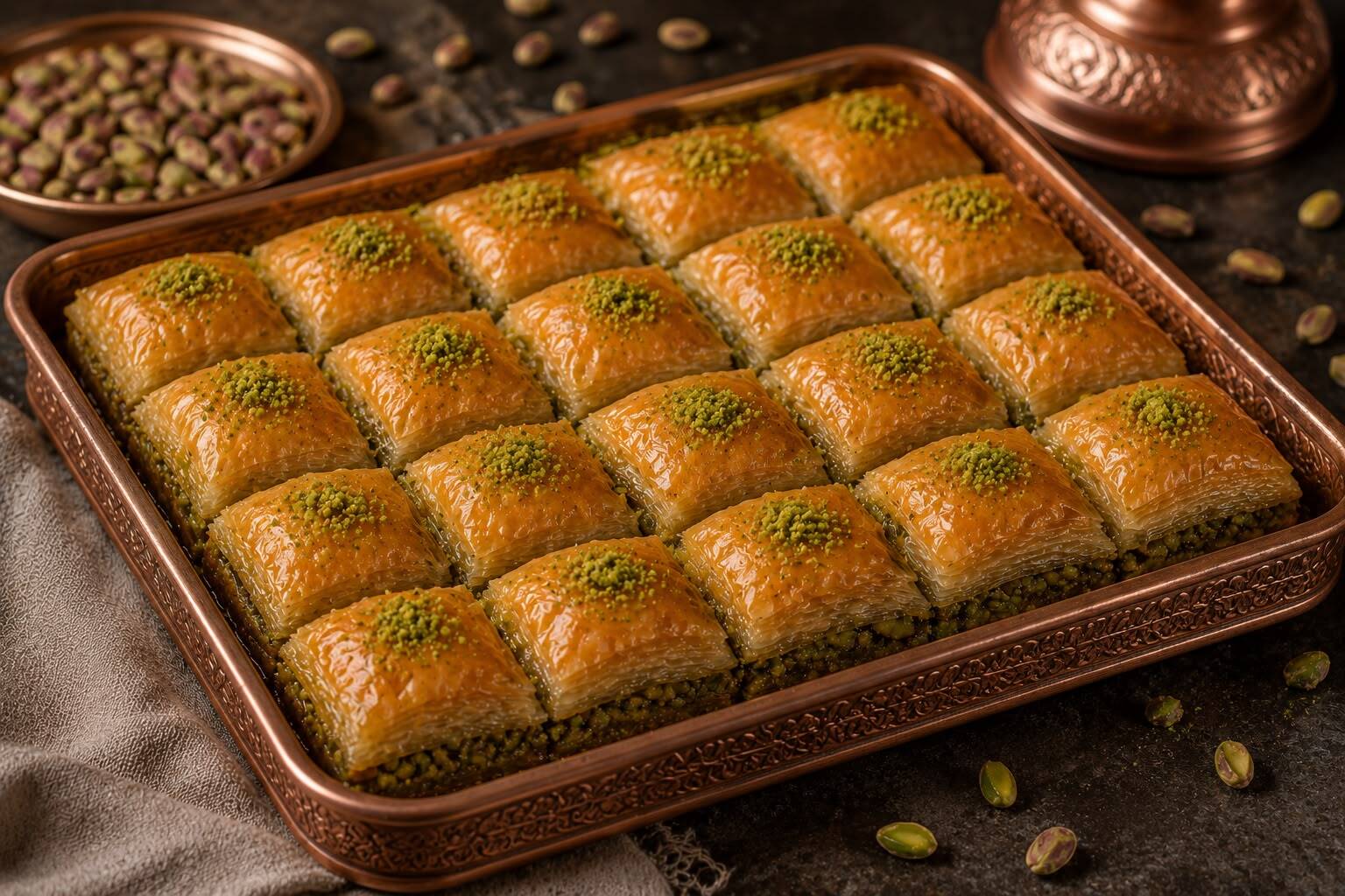 Baklava üretimi