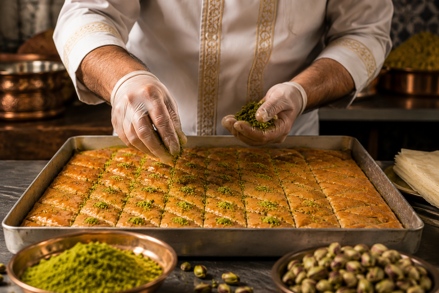 Yüzügüleç Baklava ustası